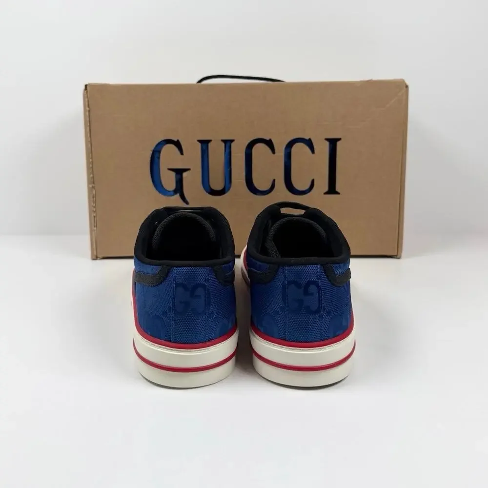 Size 8US - Gucci 1977 Blue Low Top Sneakers NEW